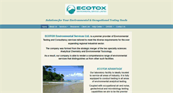 Desktop Screenshot of ecotoxes.com