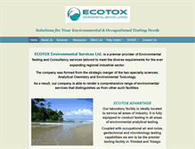 Tablet Screenshot of ecotoxes.com